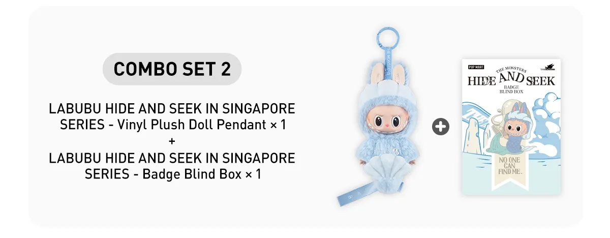 Pendentif Peluche Vinyle Pop Mart Labubu - Série Hide And Seek In Singapore - Neuf - Collection