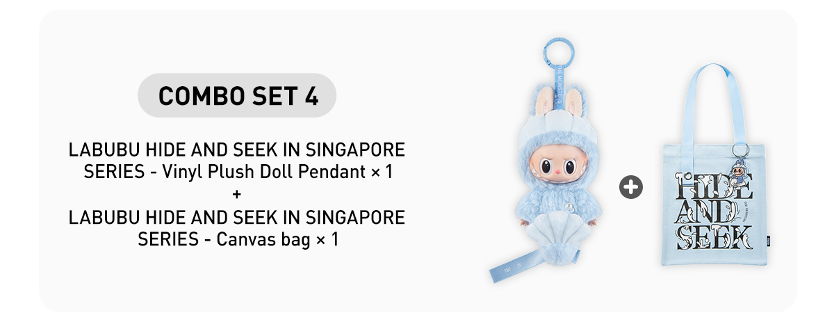 LABUBU HIDE AND SEEK IN SINGAPORE SERIES-Vinyl Plush Doll Pendant