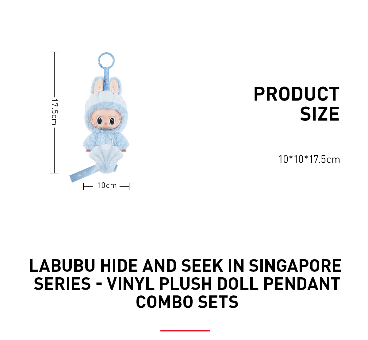 LABUBU HIDE AND SEEK IN SINGAPORE SERIES-Vinyl Plush Doll Pendant