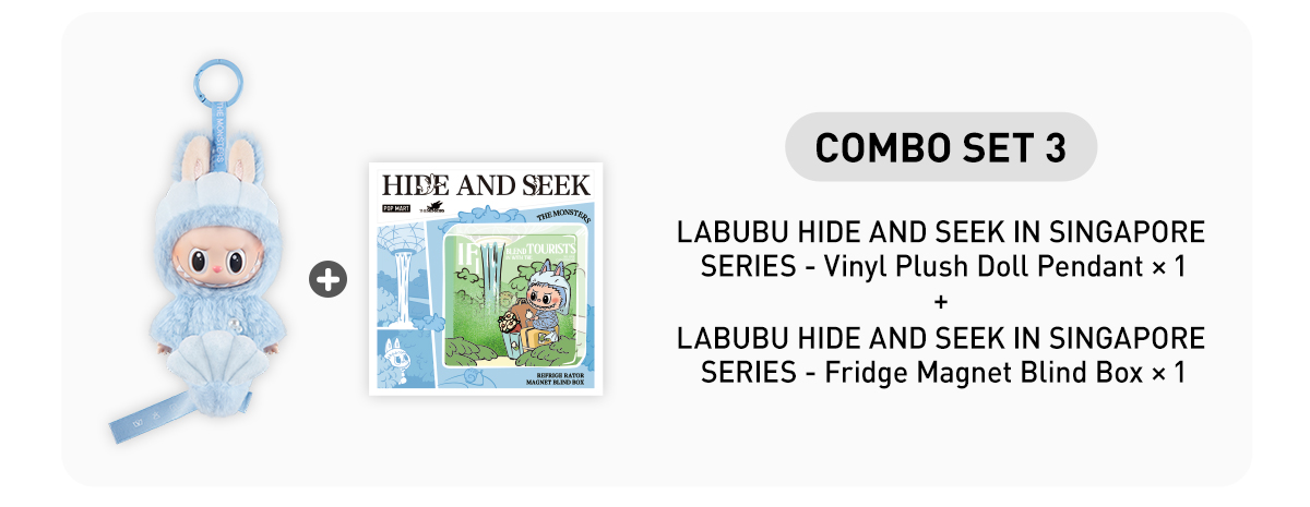 LABUBU HIDE AND SEEK IN SINGAPORE SERIES-Vinyl Plush Doll Pendant