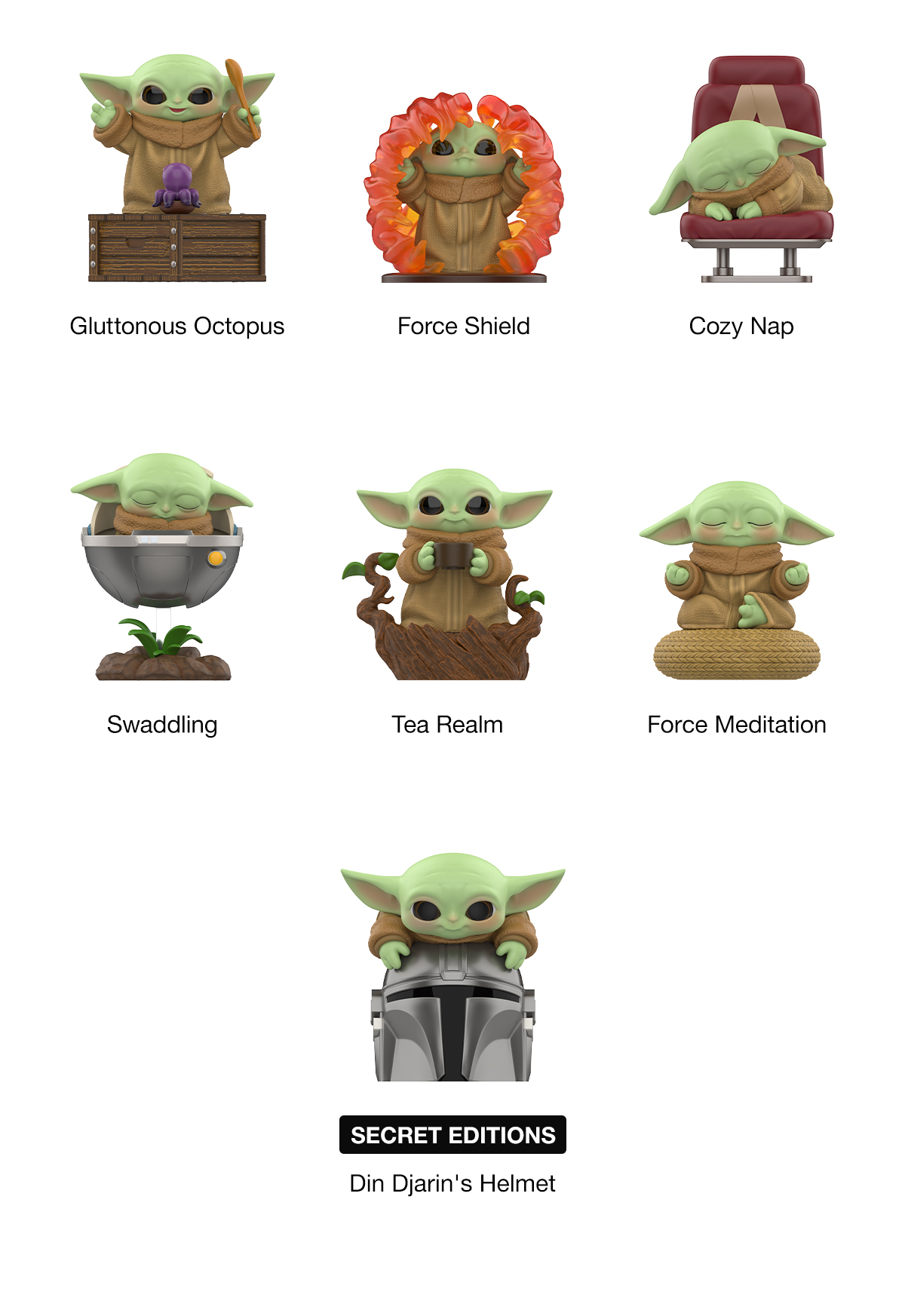 Star Wars Grogu Tiny But Mighty Series Figures - POP MART