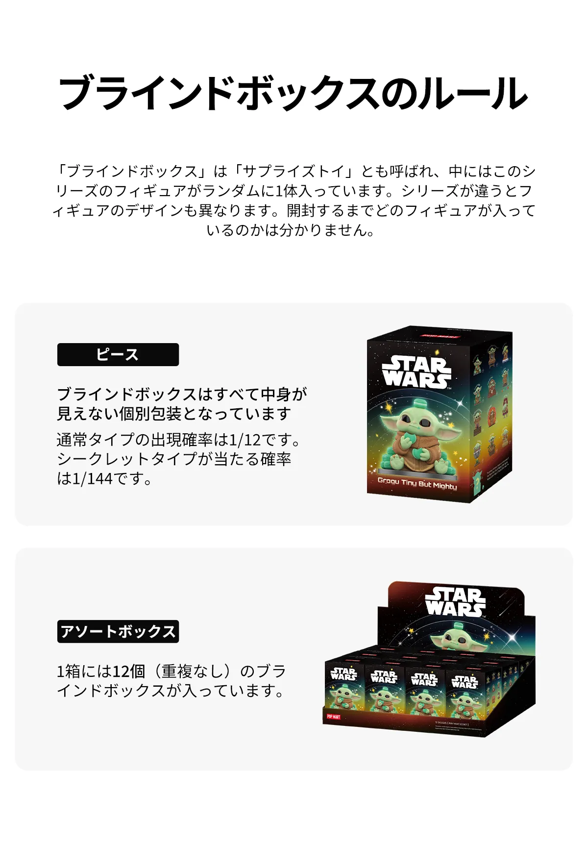 POP NOW:Star Wars Grogu Tiny But Mighty シリーズ - POP MART (Japan)