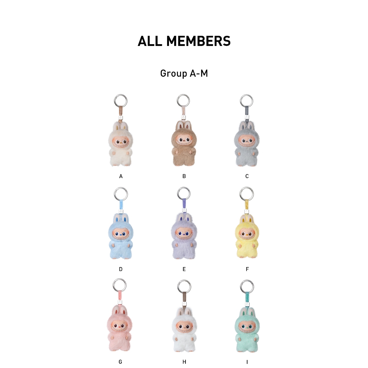 THE MONSTER PIN FOR LOVE SERIES - Vinyl Plush Pendant blind box