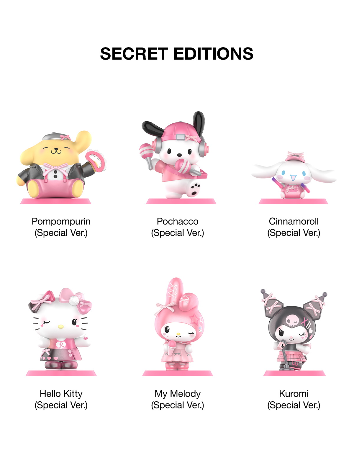 Hello Kitty and Friends Pink Party Series Figures - POP MART