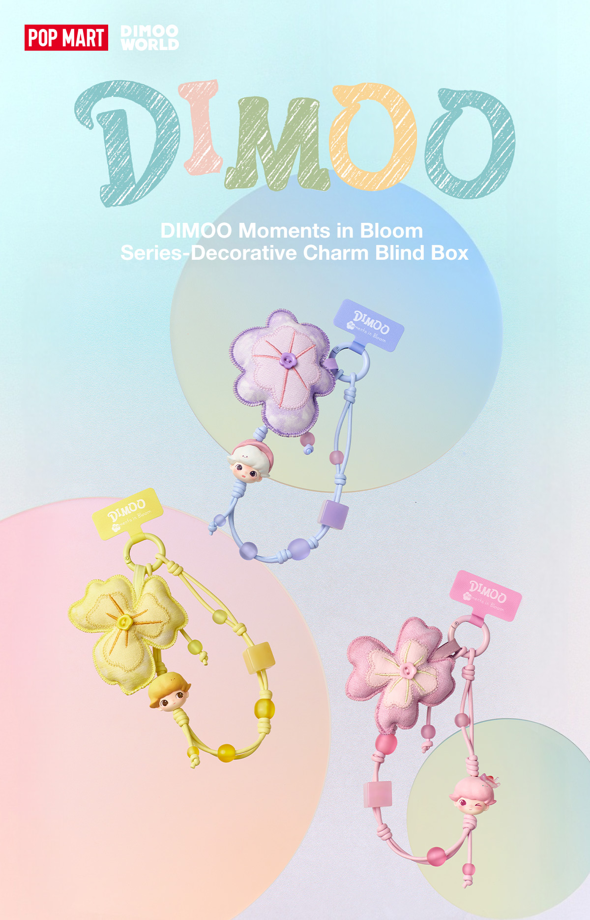DIMOO Moments in Bloom Series-Decorative Charm Blind Box - POP