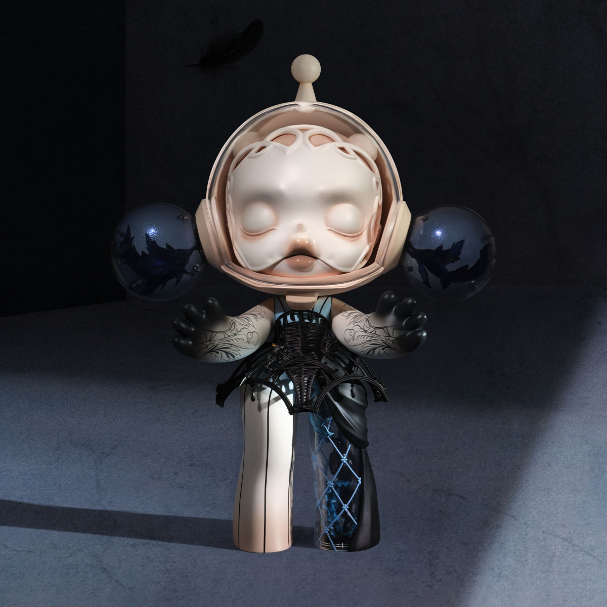 MEGA α SKULLPANDA 1000% Guo Pei-Alternate Universe - POP MART