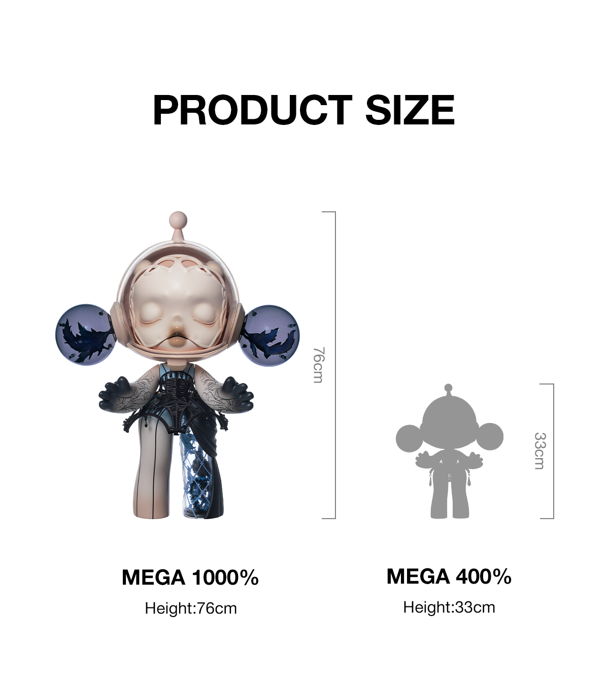 MEGA α SKULLPANDA 1000% Guo Pei-Alternate Universe - POP MART (Japan)