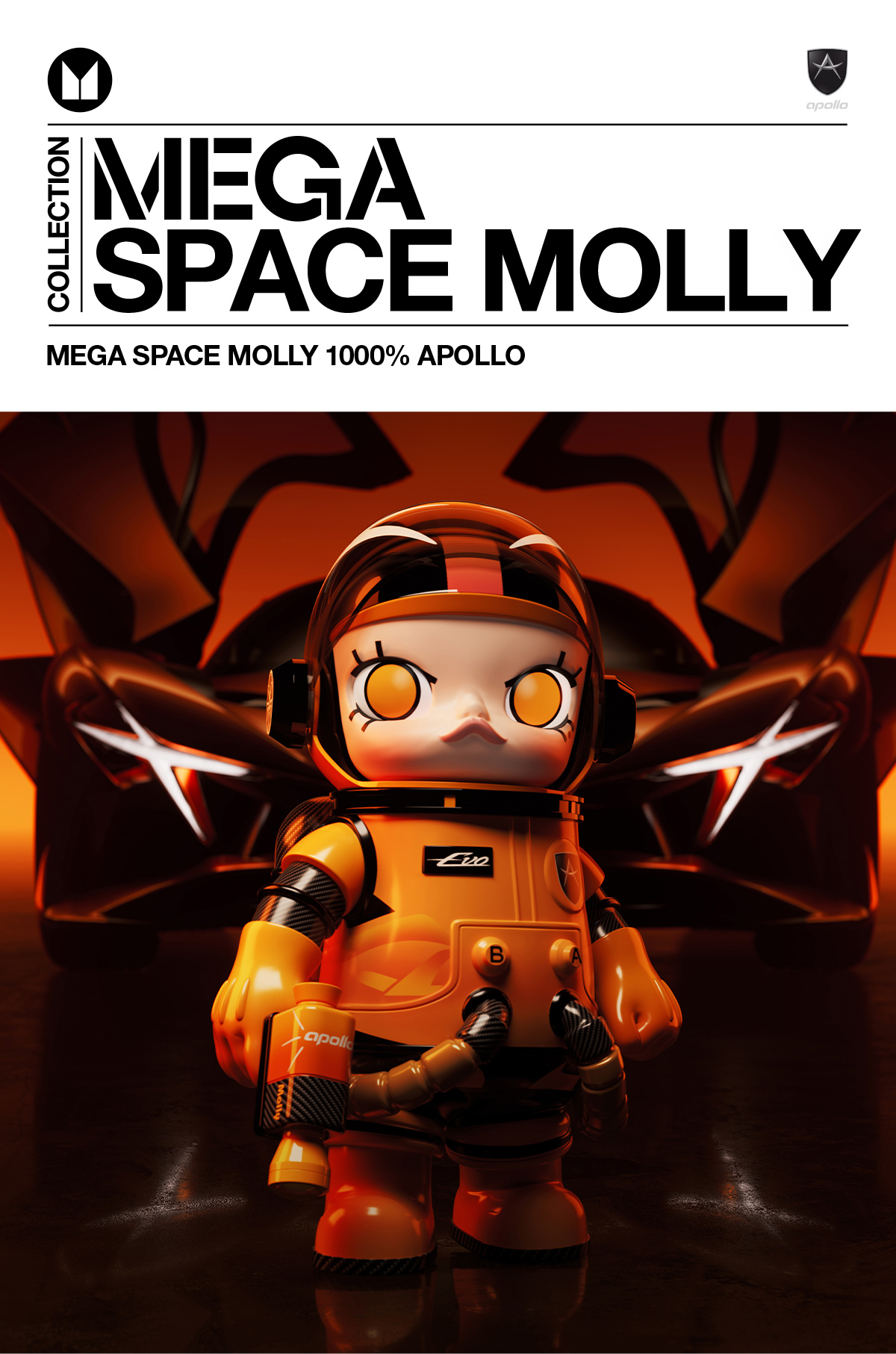 MEGA SPACE MOLLY 1000% Apollo - POP MART (Netherlands)
