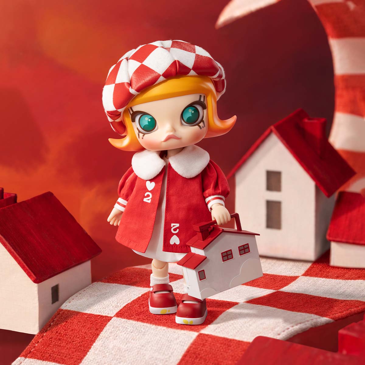 モリー　molly 赤ずきんちゃん　サイン入り　希少　絶版　popmart MOLLY 20th Anniversary Series 1/8 Action Figure - POP MART (Japan)