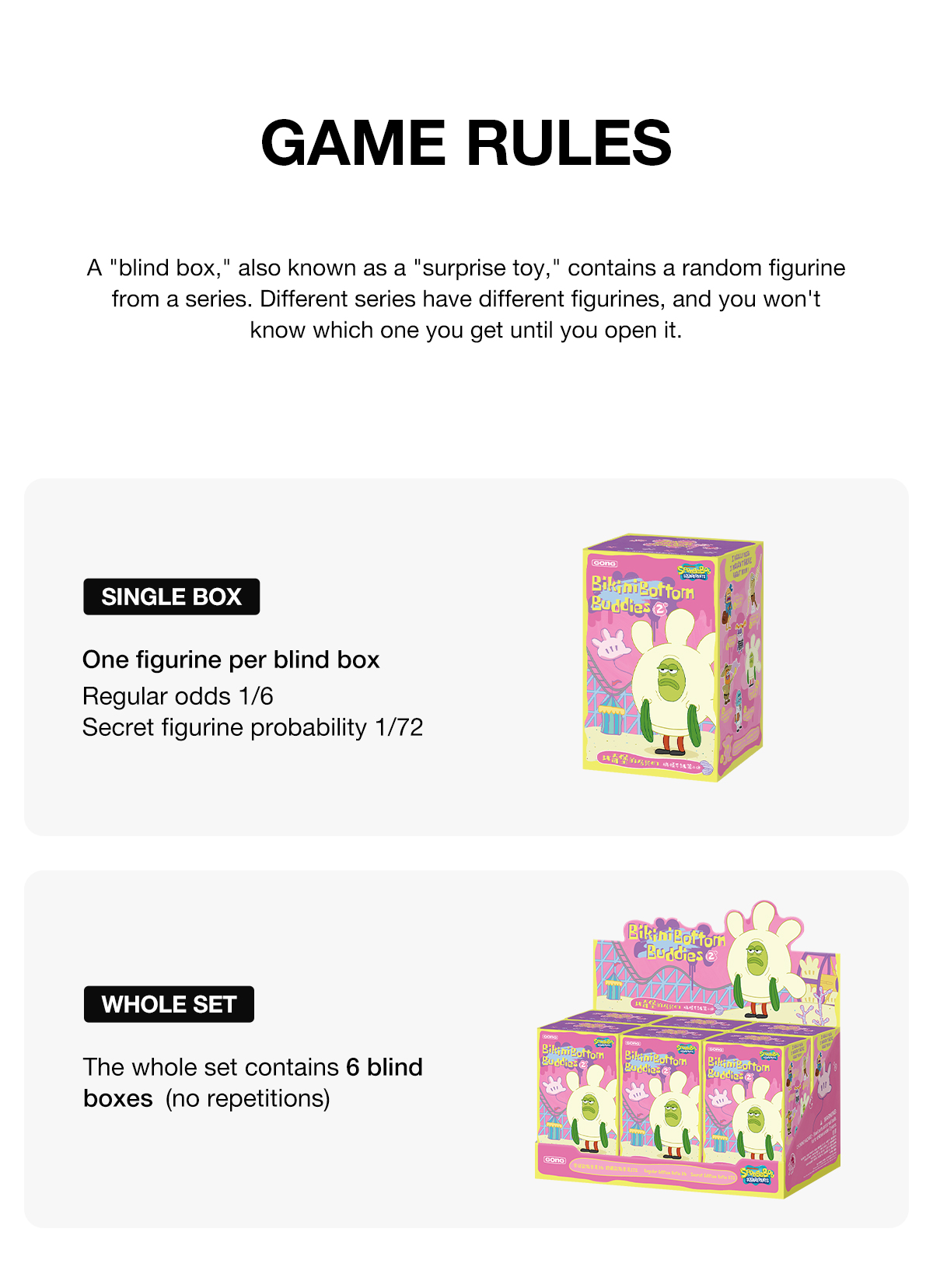田栩宁 半亩花田コラボボックス FULL GOODS Residents of Bikini Bottom-Whimsical Plush Part2 - POP MART