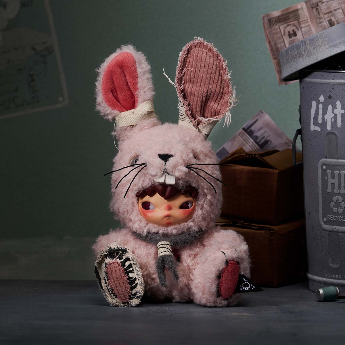 Hirono Little Hare Plush Doll Pendant - POP MART (Singapore)