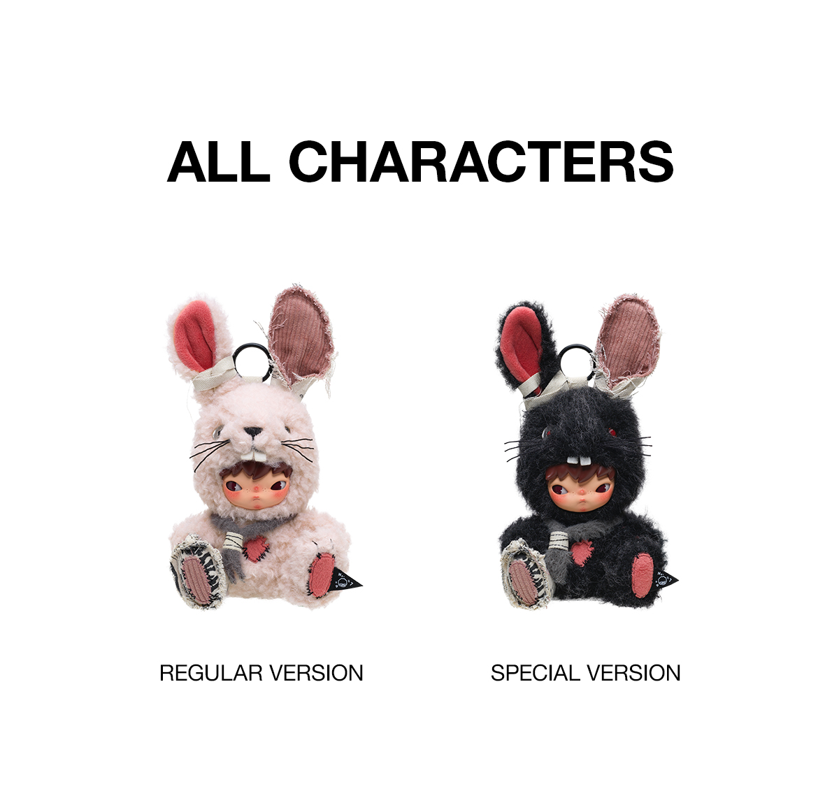Hirono Little Hare Plush Doll Pendant - POP MART (Italy)