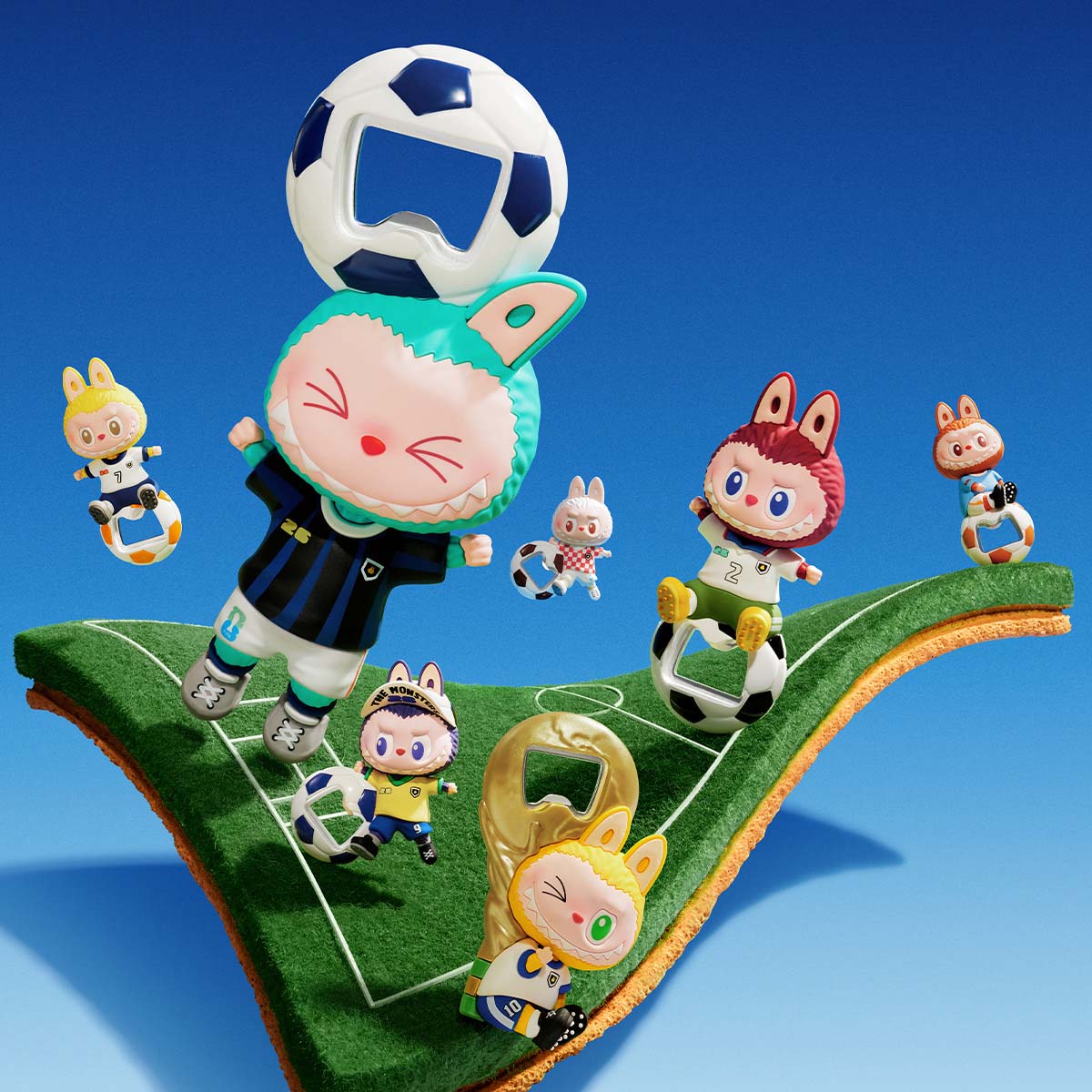 THE MONSTERS x FIFA マグネット付き ボトルオープナー THE MONSTERS × FIFA マグネット付きボトルオープナー - POP MART (Japan)