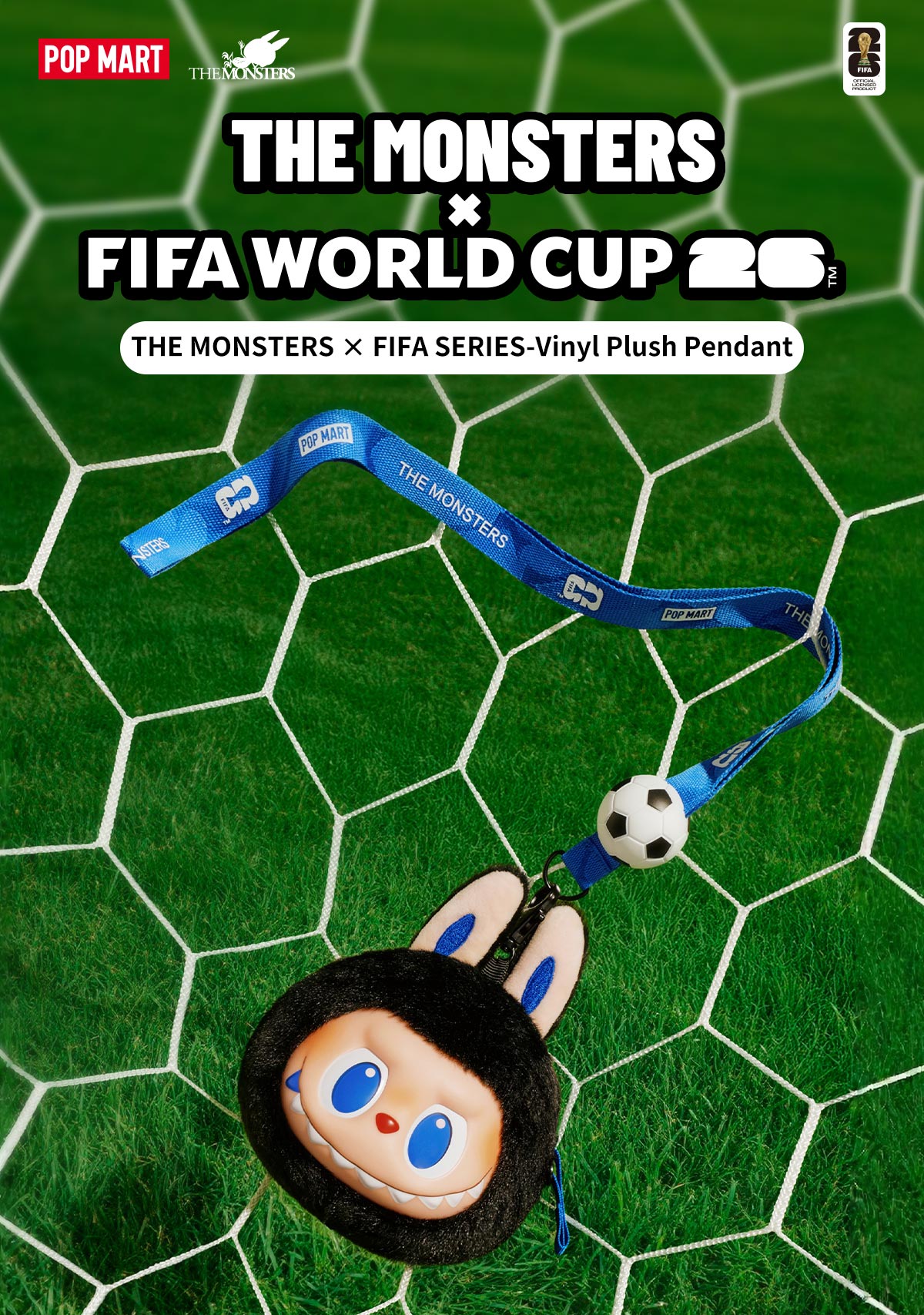 THE MONSTERS × FIFA SERIES ぬいぐるみ THE MONSTERS × FIFA ぬいぐるみペンダント - POP MART (Japan)