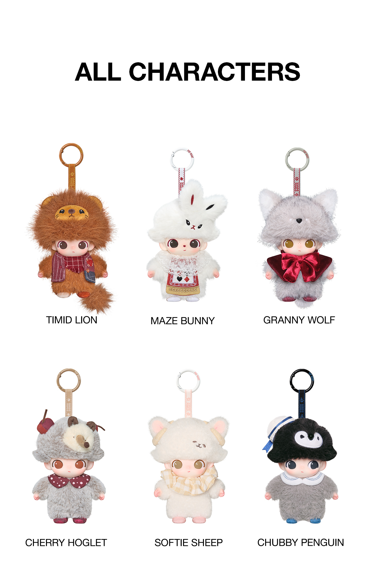 【完全未開封 】DIMOO Secret Theatre Club 6点セット POP NOW:DIMOO The Secret Theatre Club Series-Vinyl Plush Pendant