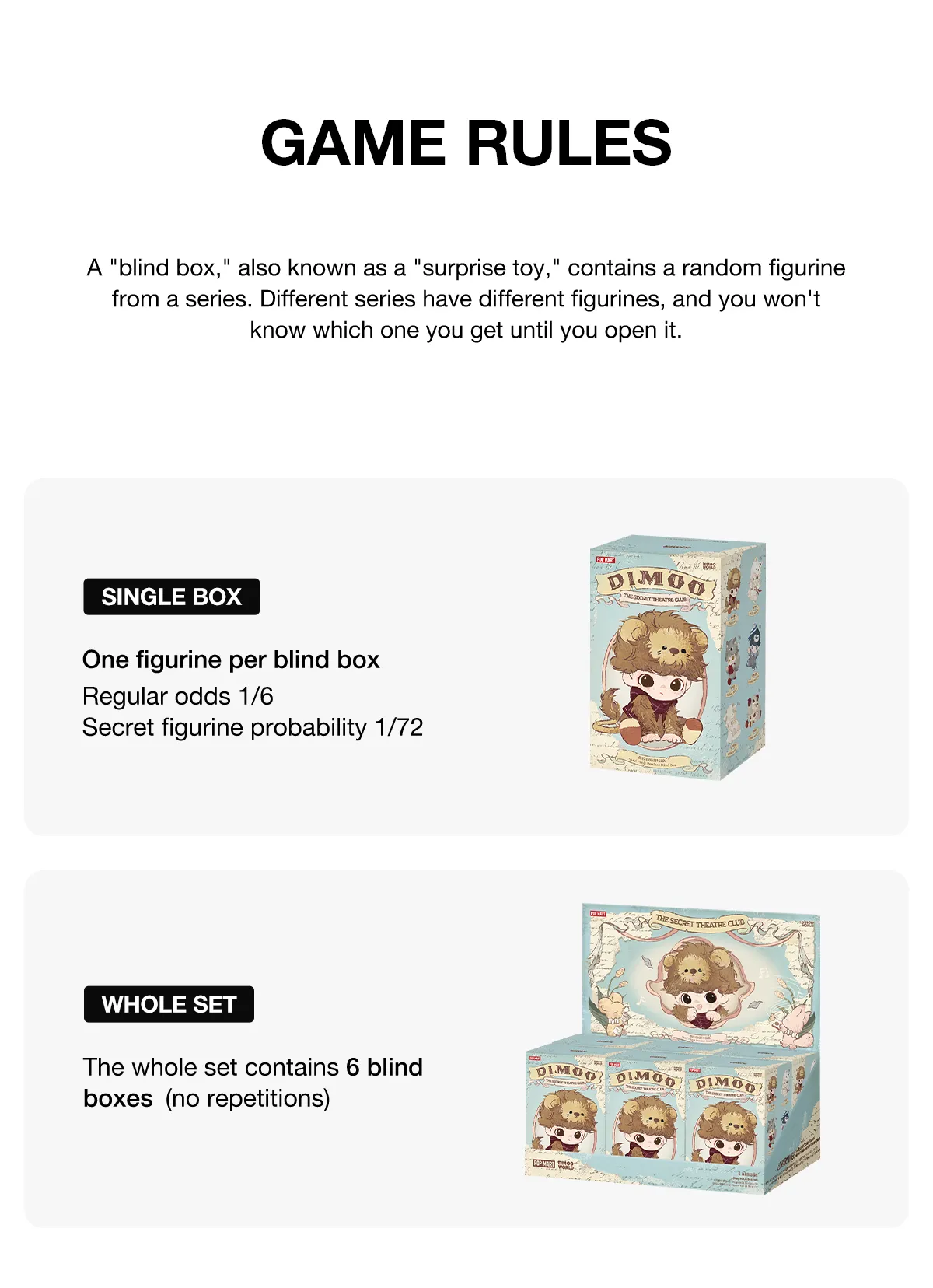 DIMOO The Secret Theatre Club Series-Vinyl Plush Pendant Blind Box ...