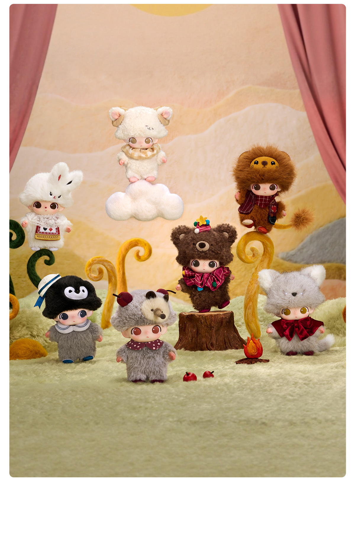DIMOO The Secret Theatre Club Series-Vinyl Plush Pendant Blind Box