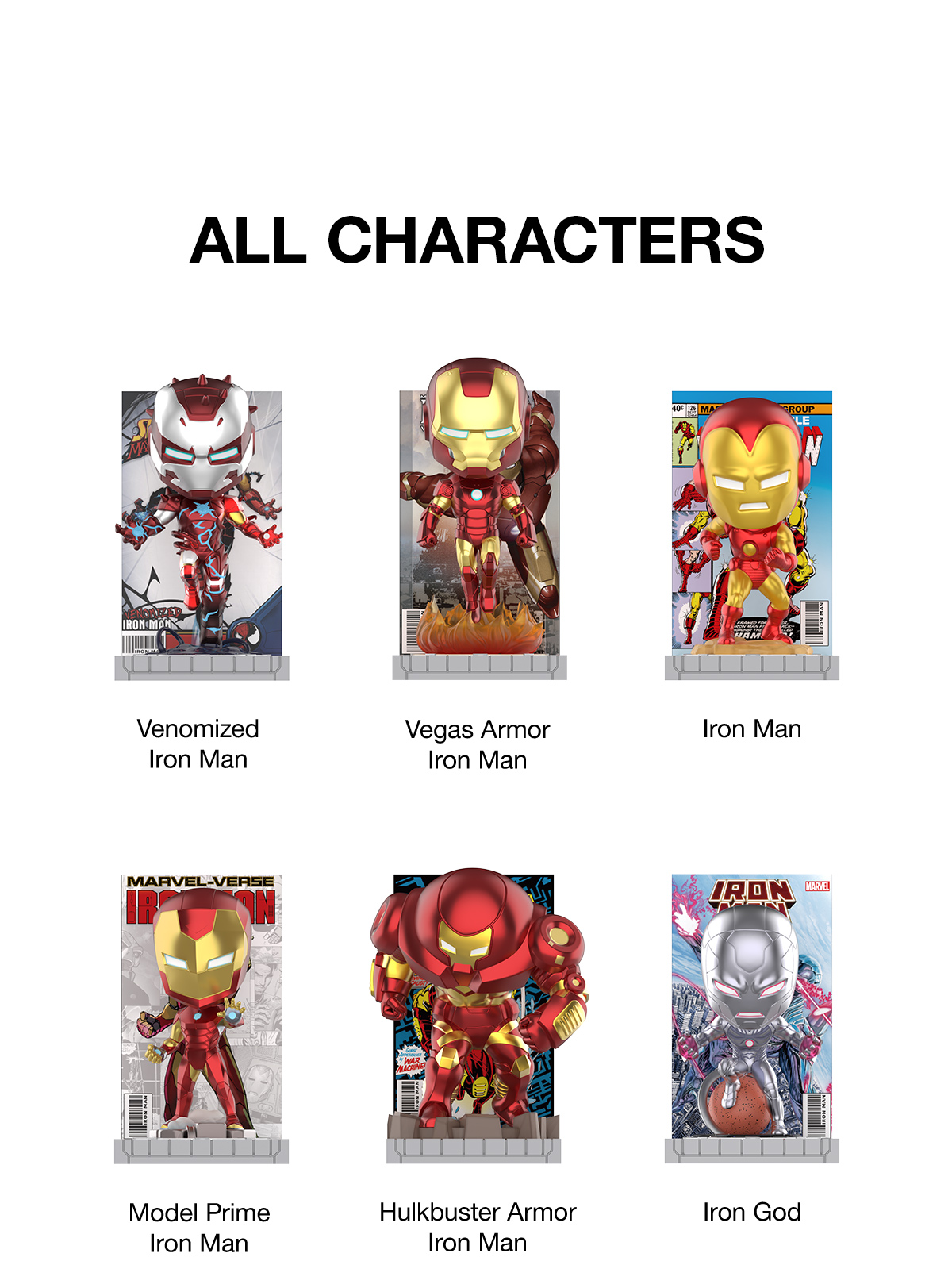 Marvel Iron Man: A Journey Through Armors Series Figures - POP