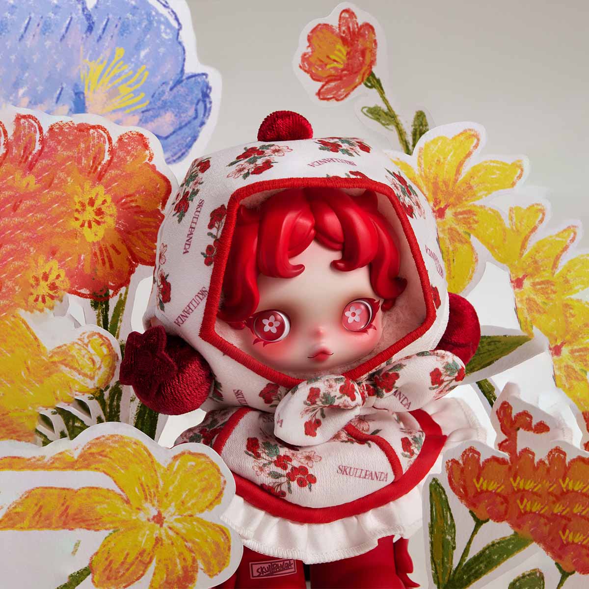 SKULLPANDA Amid Flowers ぬいぐるみペンダント SKULLPANDA Amid Flowers ぬいぐるみペンダント - POP MART (Lithuania)