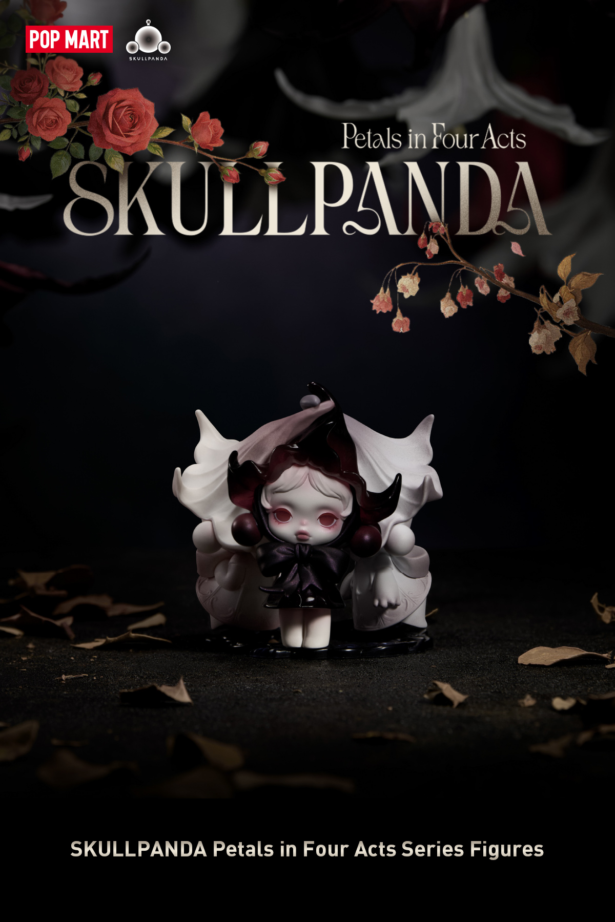 SKULLPANDA Petals in Four Acts Series Figures - POP MART (South Korea)