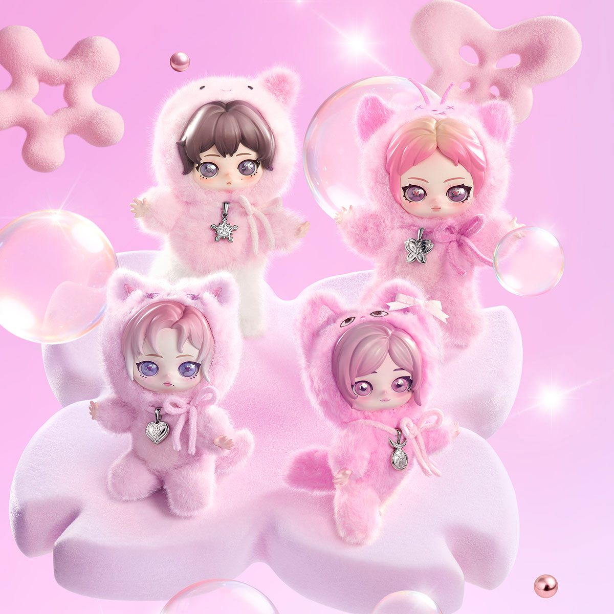 ぱ*た様 aespa Fluffy Club シリーズ ぬいぐるみペンダント シ aespa Fluffy Club シリーズ ぬいぐるみペンダント - POP MART (Australia)