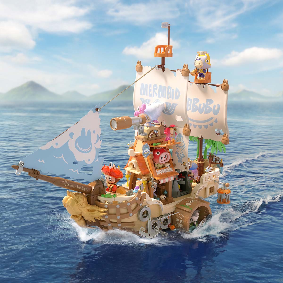 THE MONSTERS Chasing Mermaids シリーズ ブロックフィギュア - POP