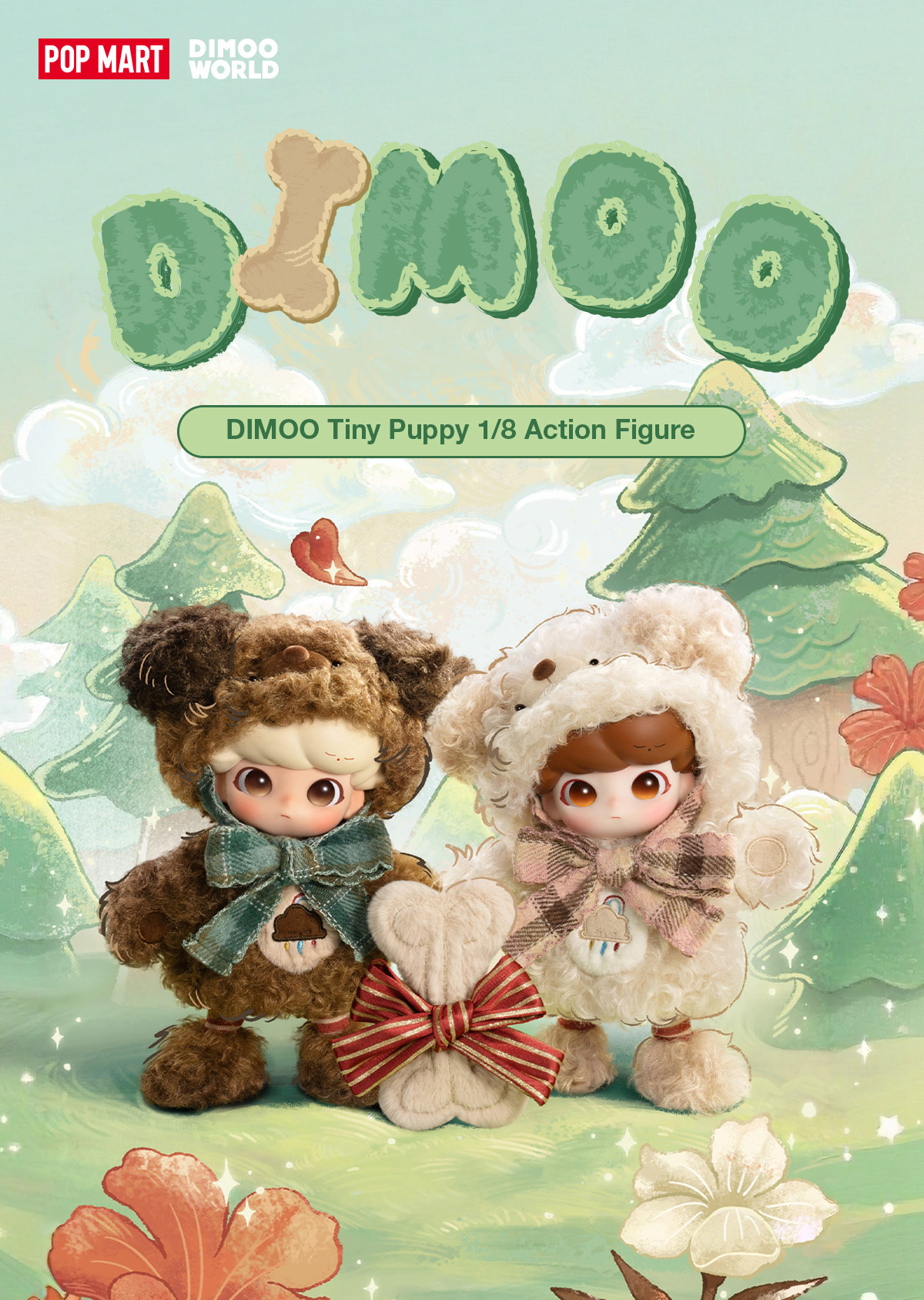 DIMOO Tiny Puppy 1/8 Action Figure - POP MART (Belgium)