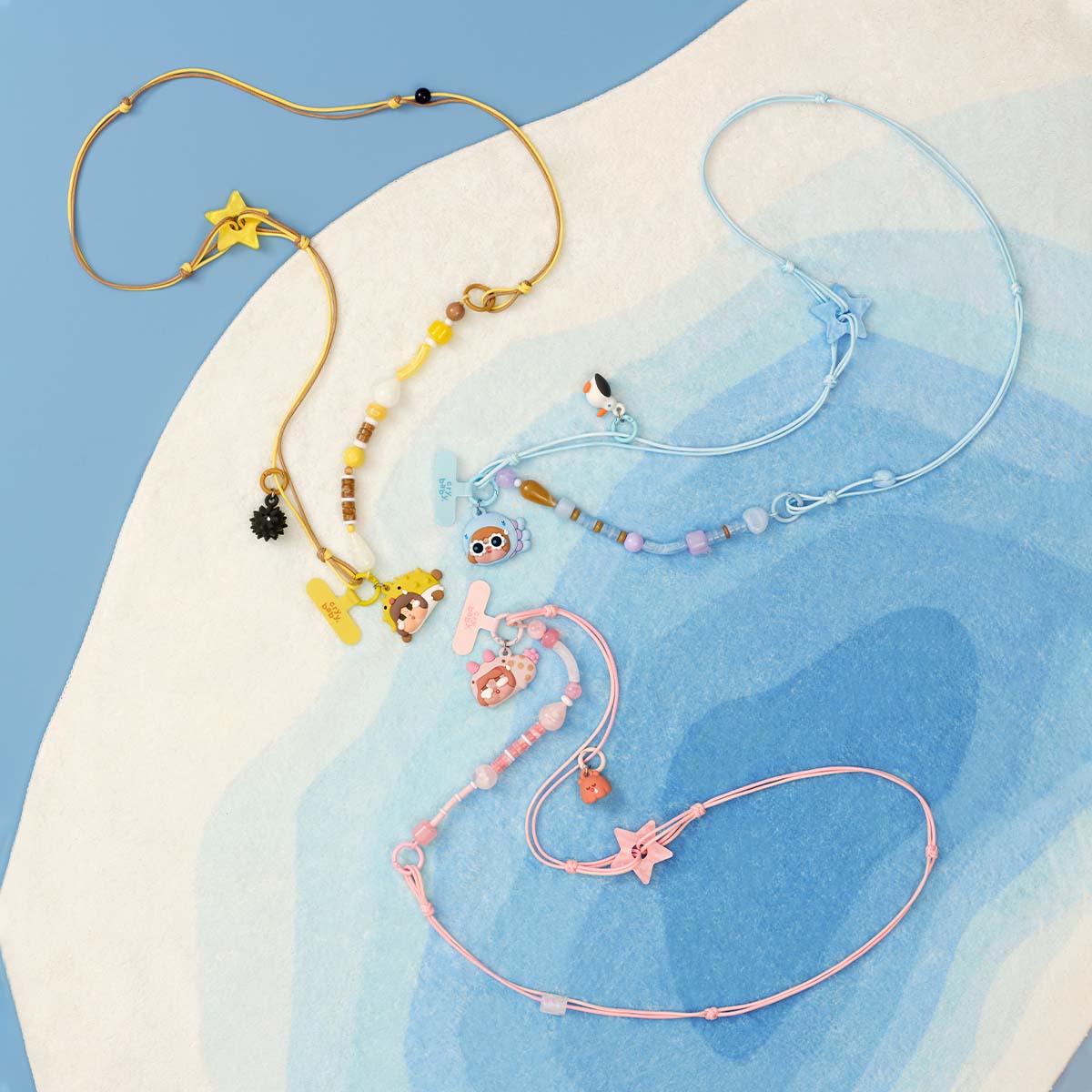 POP MART CRYBABY CRY ME AN OCEAN フォンチャーム CRYBABY Cry Me an Ocean Series 3-in-1 Detachable Phone Charm - POP