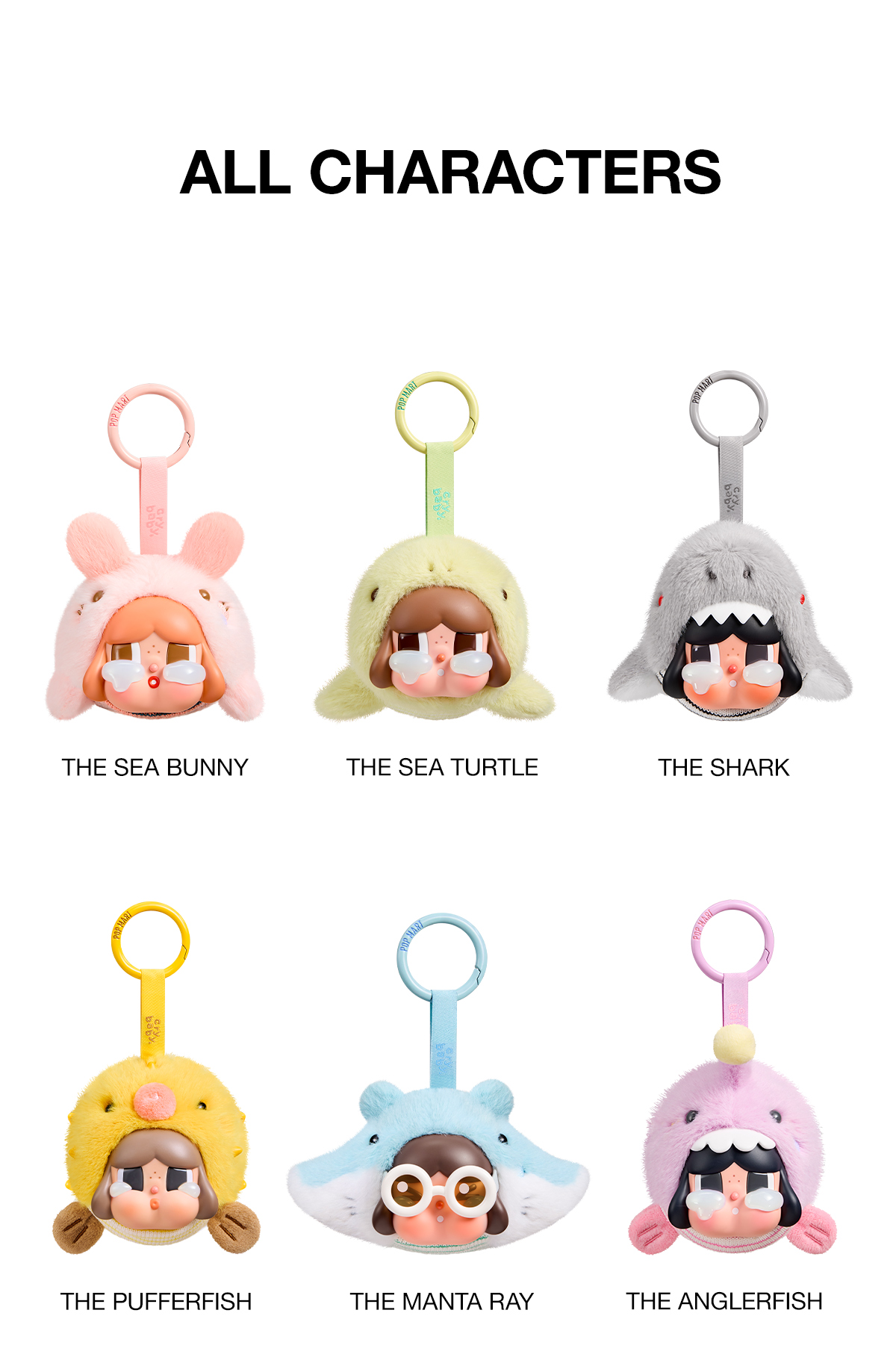 CRYBABY Cry Me An Ocean Series- Vinyl Plush Pendant Blind Box