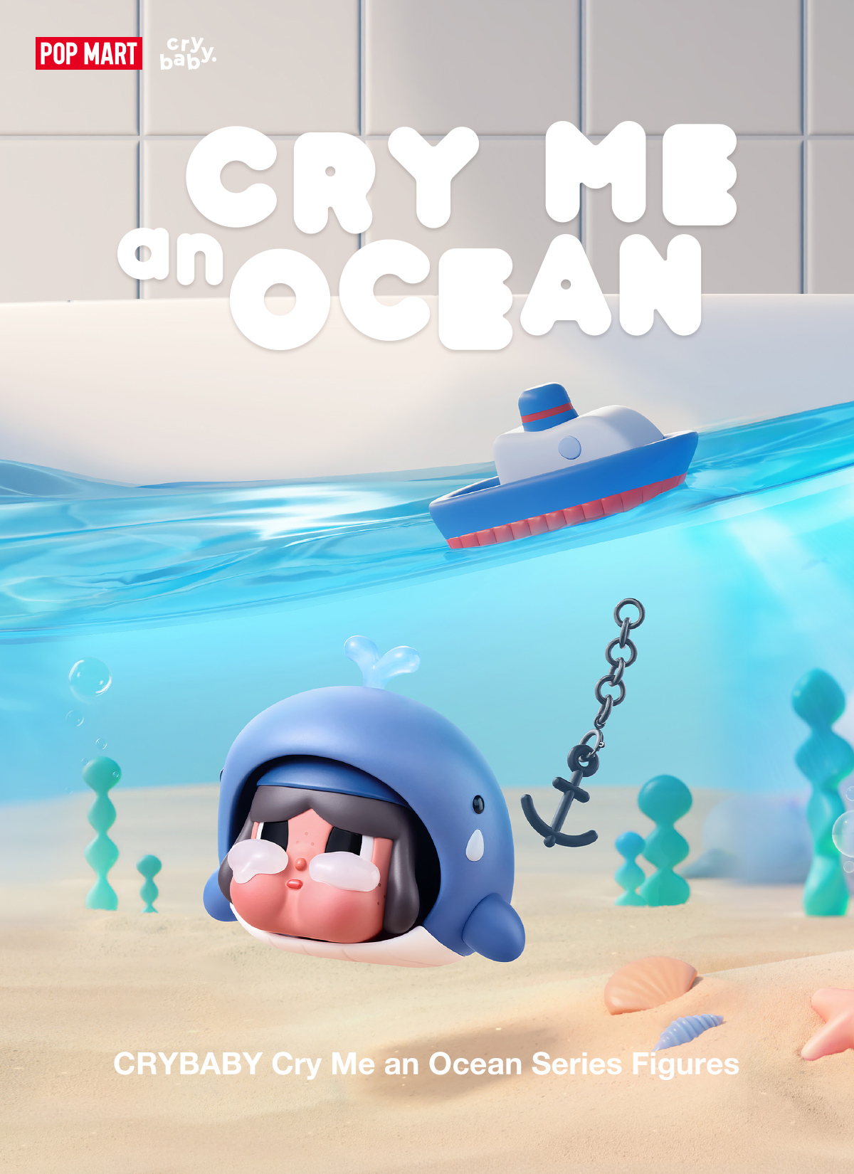 POP NOW:CRYBABY Cry Me an Ocean Series Figures - POP MART (Australia)