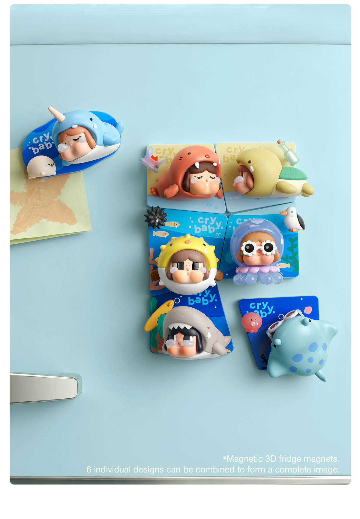 CRYBABY Cry Me an Ocean Series Fridge Magnet - POP MART (Japan)