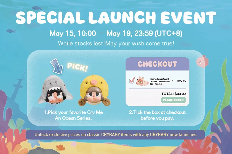CRYBABY Cry Me an Ocean Series - POP MART (Singapore)