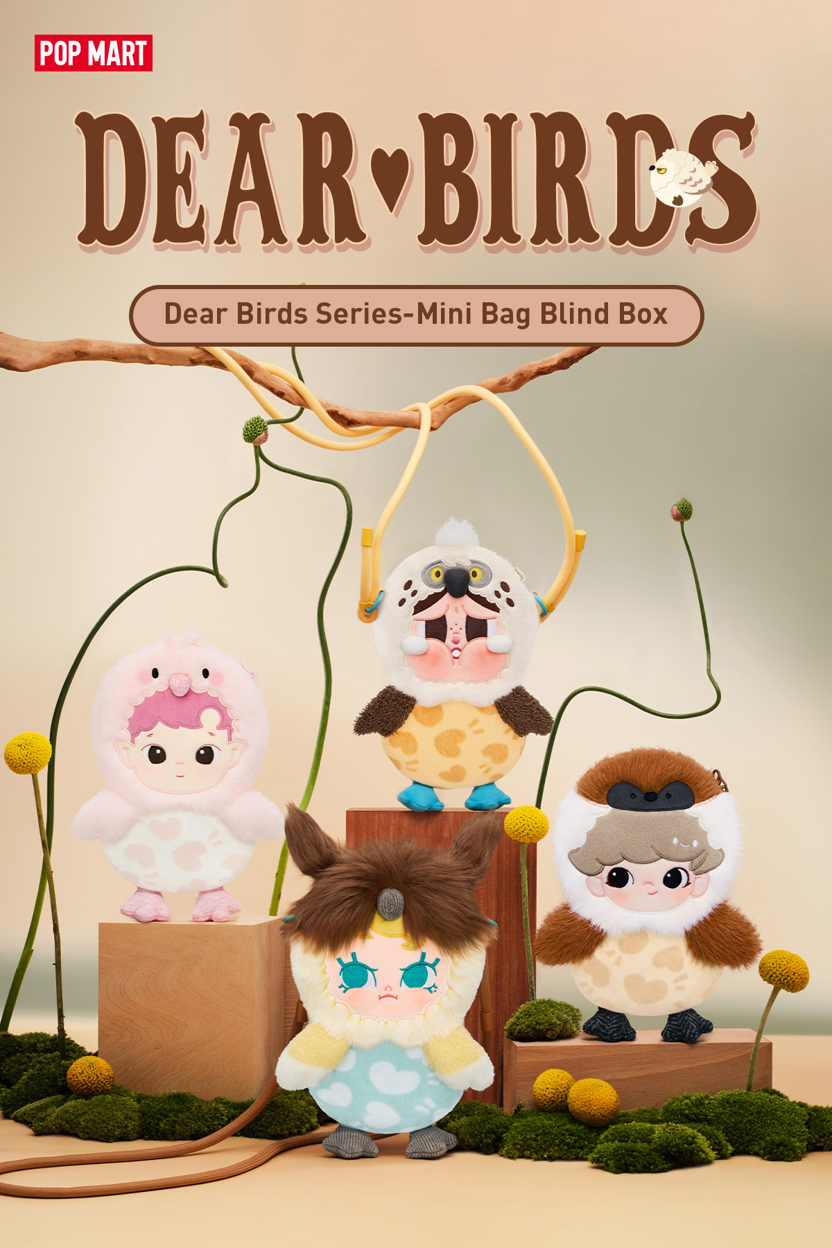Dear Birds 시리즈 미니 백 - POP MART (Japan)
