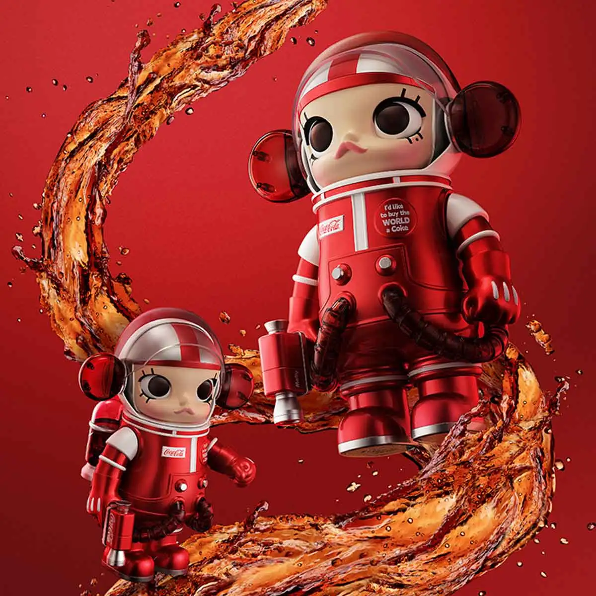 MEGA SPACE MOLLY 400% COCA-COLA CLASSIC - POP MART (France) 