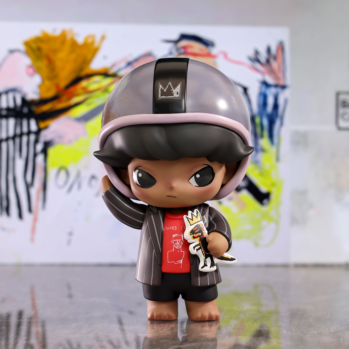 Dimoo X Jean-Michel Basquiat 001 FIgurine - POP MART (Portugal)