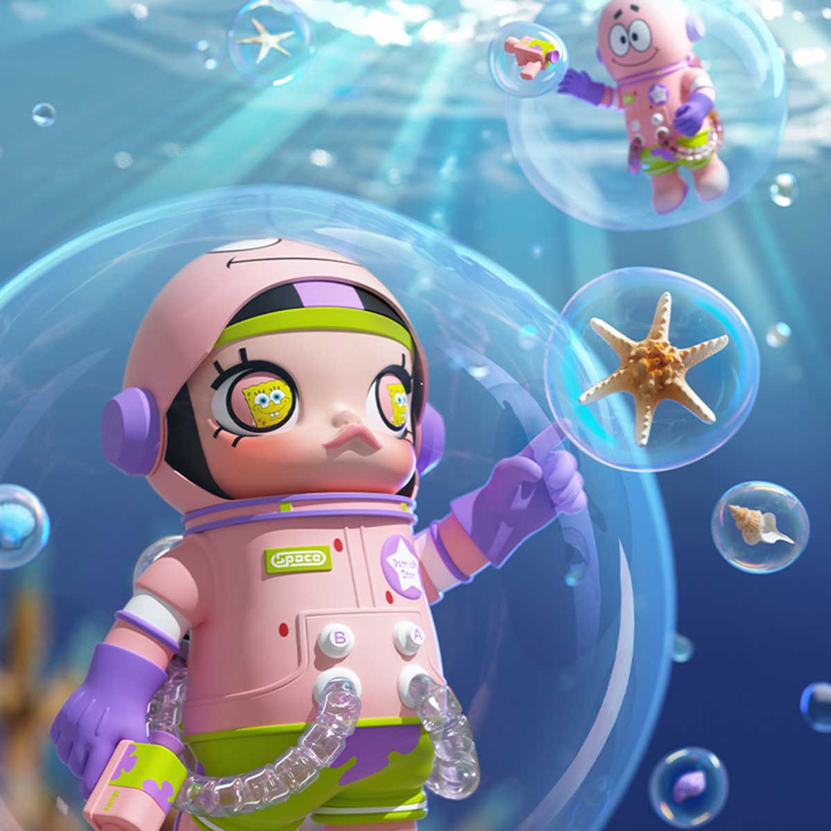 MEGA SPACE MOLLY 400% Patrick Star - POP MART (Sweden)