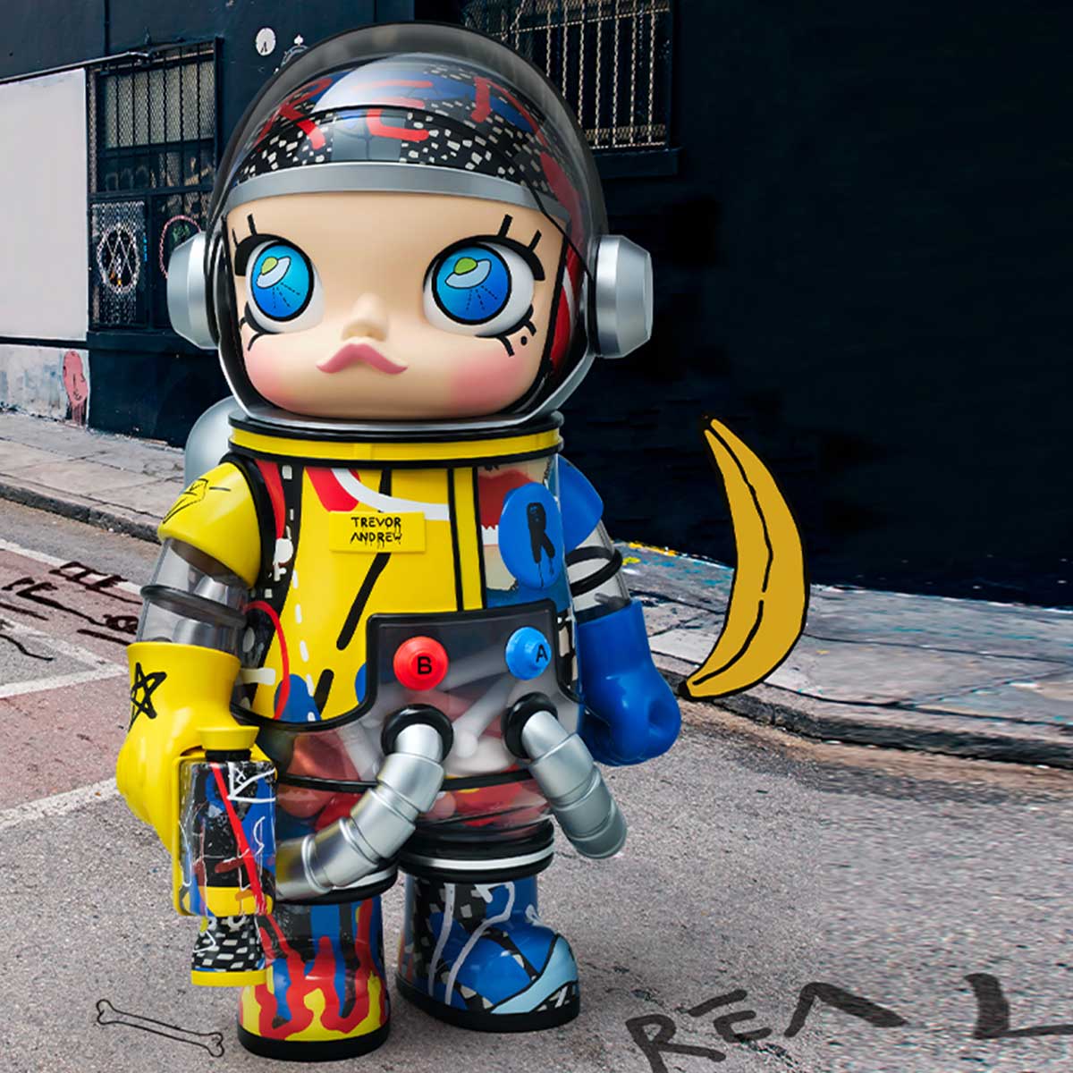 その他 MEGA SPACE MOLLY 400% Trevor andrew 2.0 Pop Mart Mega Space Molly Trevor Andrew 2.0 400% - US