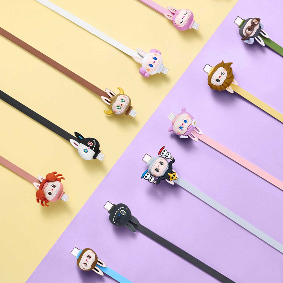 POPMART Labubu iPhone 充電ケーブル　Conch 充電ケーブル　Conch Labubu POPMART iPhone