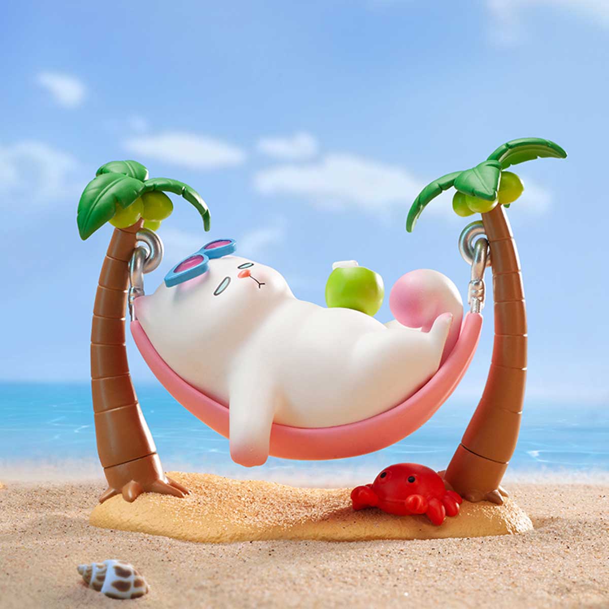 vivitix￼ KTウォーターマスコット ヤシサンセット&カイサンセット ViViCat Holiday Series - POP MART (Japan)