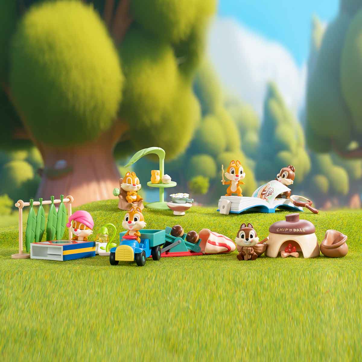 チップとデール　フィギュア　POP MART Chip'n'Dale Daily Chip 'n' Dale Daily Series Scene Sets - POP MART (Germany)