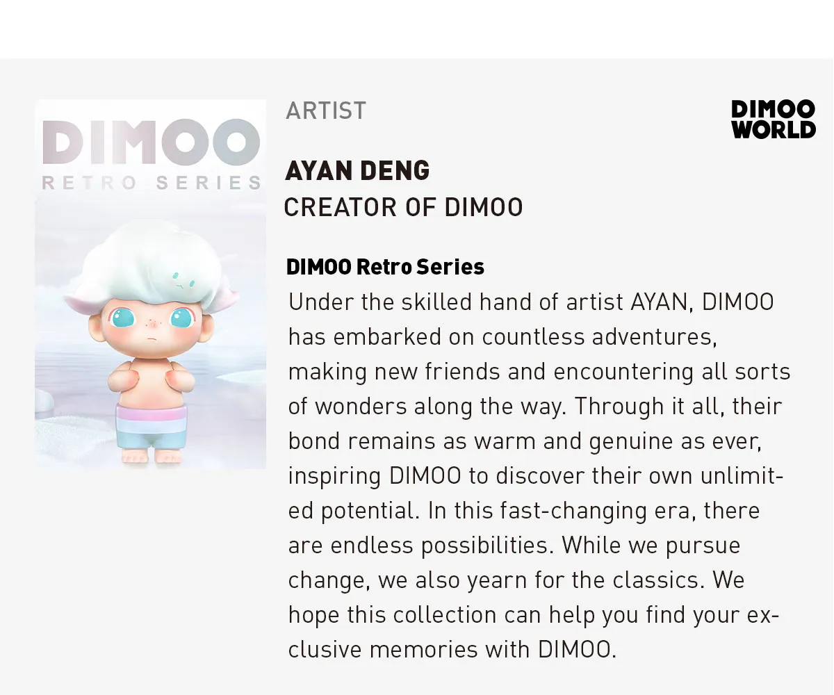 DIMOO Retro Series - POP MART (Spain)