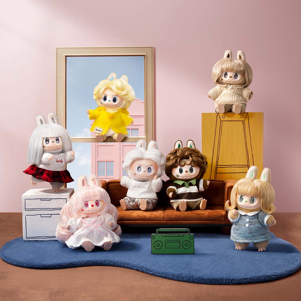 THE MONSTERS ぬいぐるみペンダント2体 THE MONSTERS ヘアサロン シリーズ ぬいぐるみペンダント - POP MART