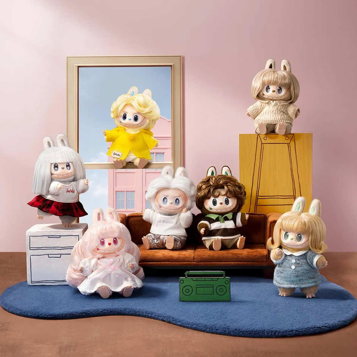 THE MONSTERS ヘアサロン シリーズ ぬいぐるみペンダント - POP MART 
