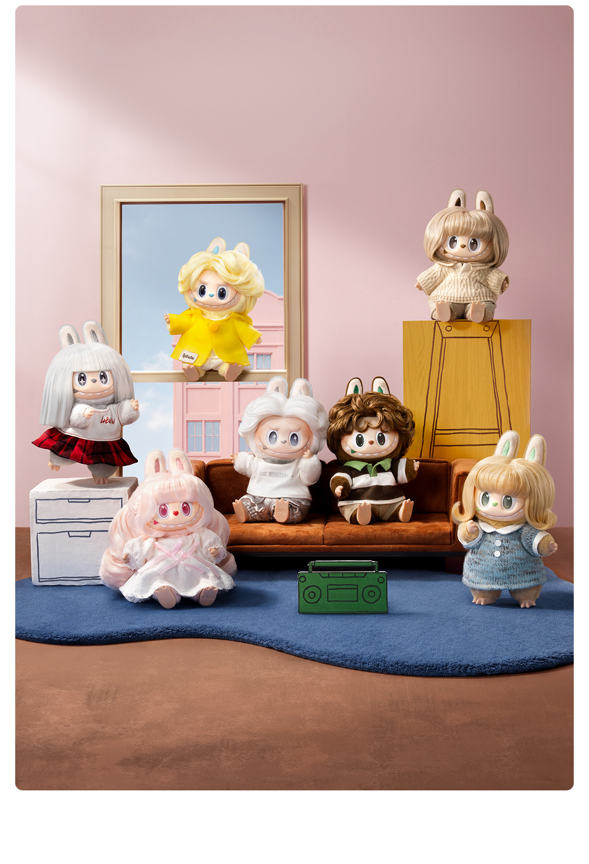 THE MONSTERS ヘアサロン シリーズ ぬいぐるみペンダント - POP MART