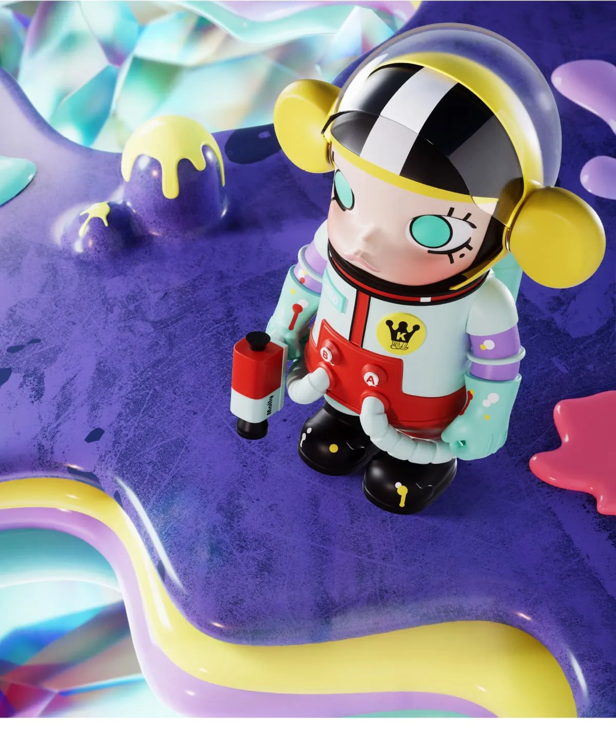 MEGA COLLECTION 1000% SPACE MOLLY Little Painter - POP MART
