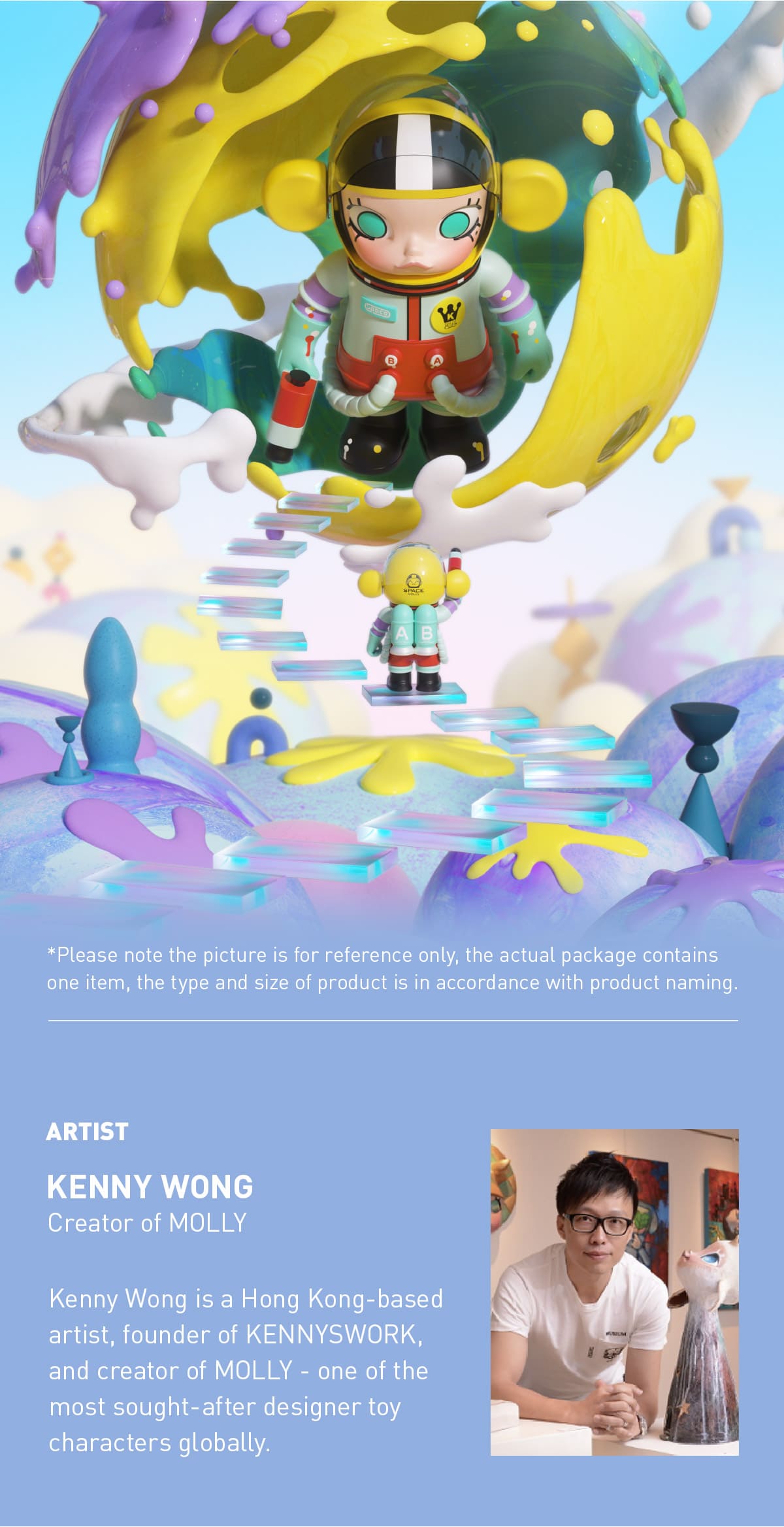 MEGA COLLECTION 1000% SPACE MOLLY Little Painter - POP MART