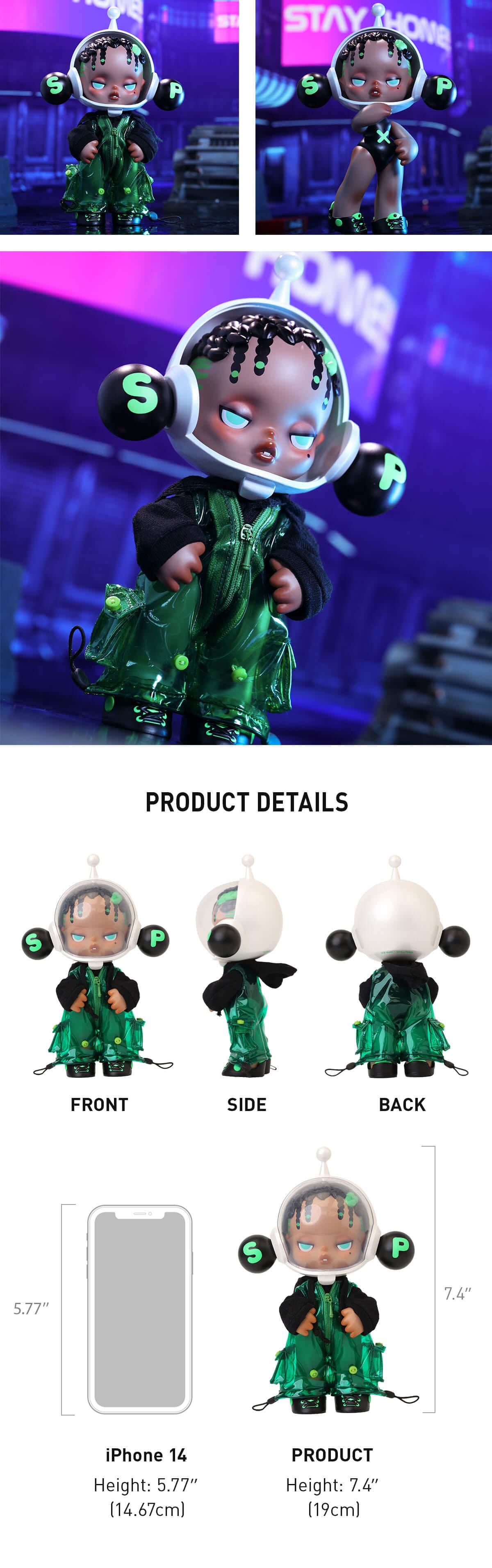 SKULLPANDA OOTD The Wild Green Figurine - POP MART (Macao, China)