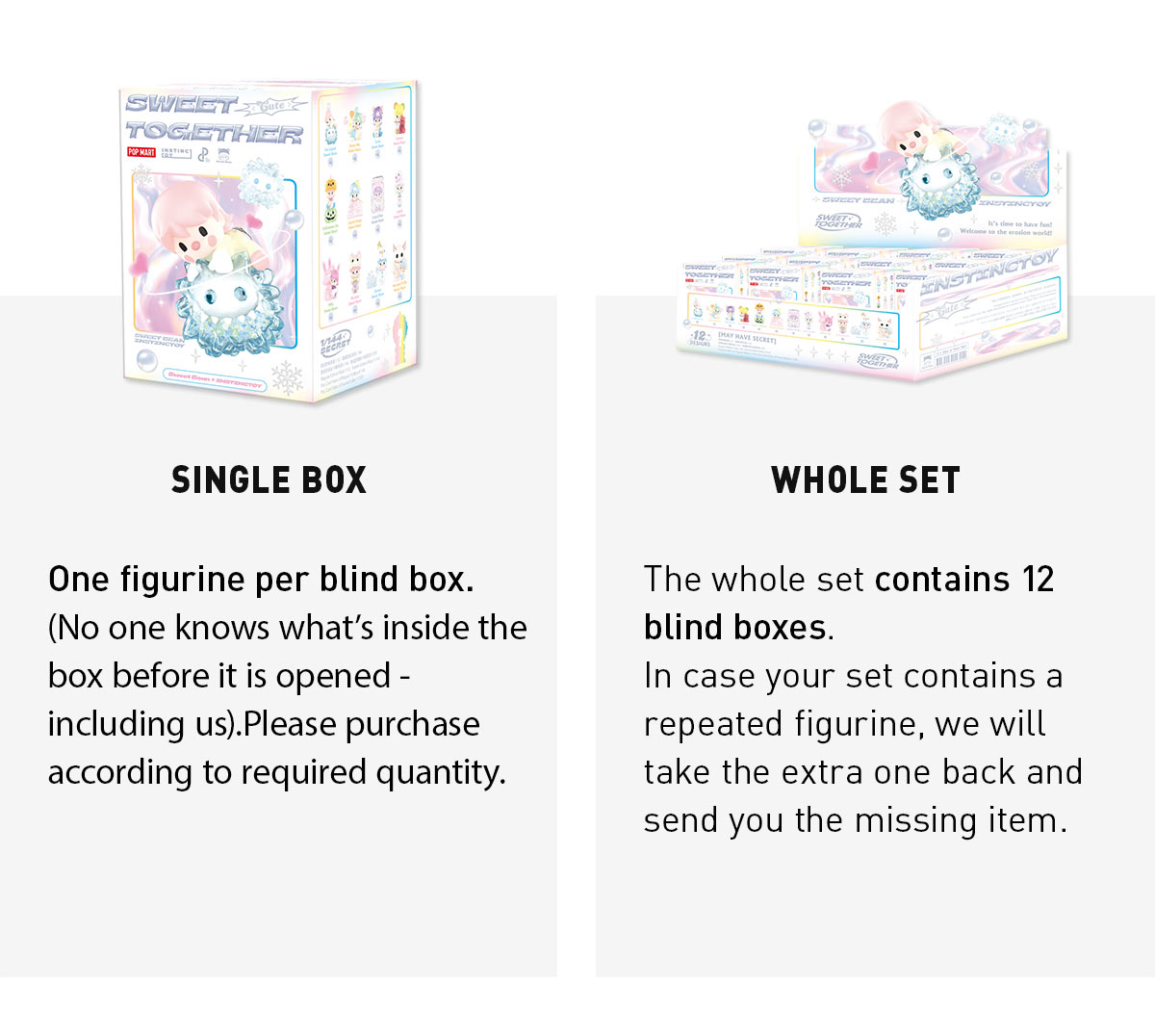 POP NOW:SWEET BEAN x INSTINCTOY Sweet Together Series - POP MART